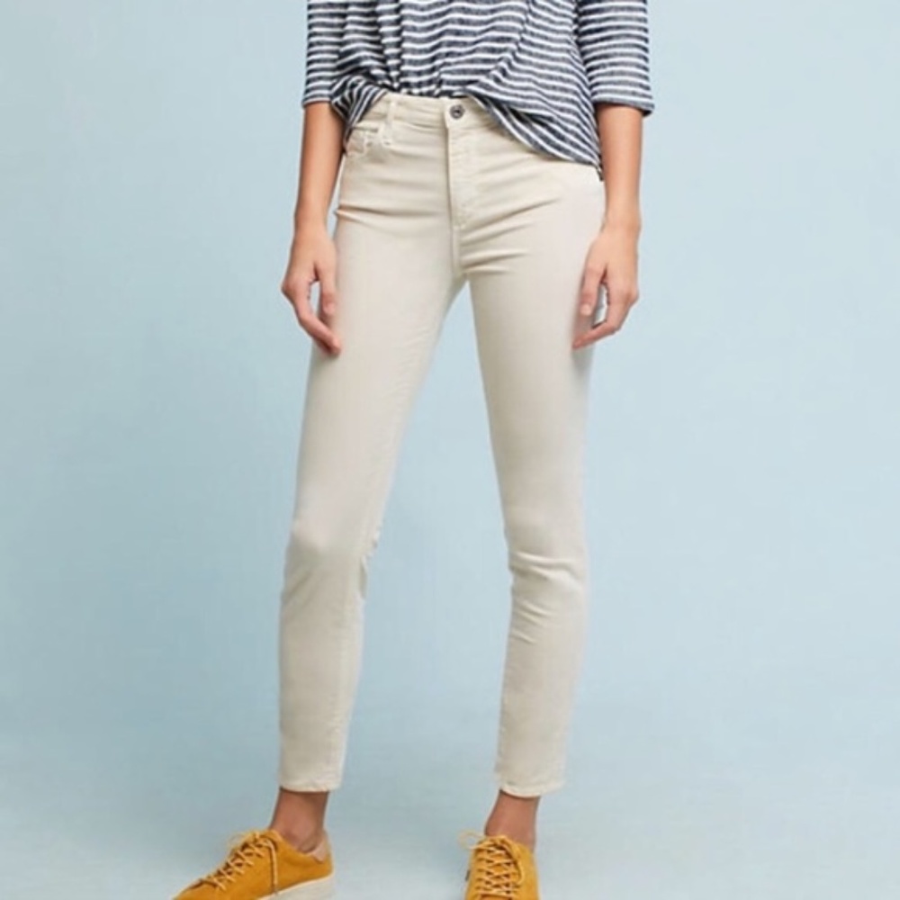 AG The Stevie Mid-Rise Skinny Velvet Jeans